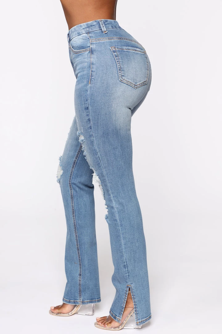 Mysite Killing 'Em Kindly High Rise Jeans - Medium Blue Wash