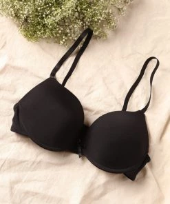 Fashion Nob Seize The Day Push Up Bra - Black