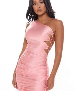 Fashion Nova Final Touch Mini Dress - Pink Club