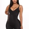 Fashion Nob Best Sellers Very Fitting Shaping Romper - Black