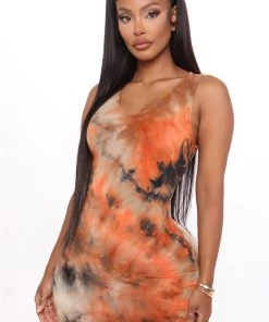 Mysite Color Of The Sky Midi Dress - Black/combo New Today