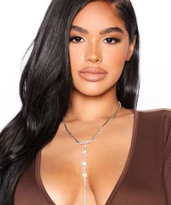 Fashion Nova Bridal Shop Ice Him Out Lariat Necklace - Gold