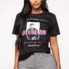 Fashion Nova Teddies & Babydolls It Ain't No Fairy Tale Tee - Black
