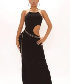 FashionNob Brazil Dreams Maxi Dress - Black DRESSES