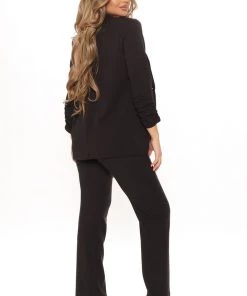Fashion Nob Victoria Blazer - Black Office Babe