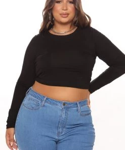 Fashion Nova Sunsets On Venice Backless Long Sleeve Top - Black 14 Fashion Nova Sunsets On Venice Backless Long Sleeve Top - Black
