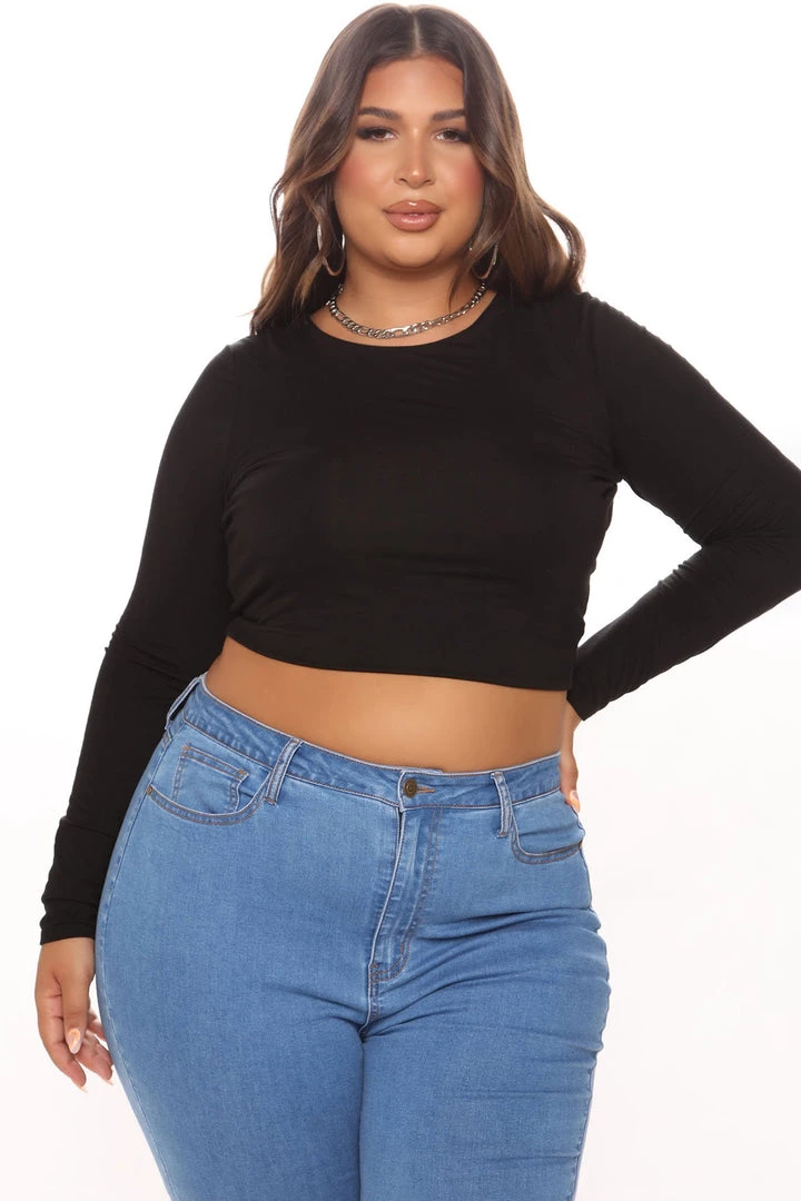 Fashion Nova Sunsets On Venice Backless Long Sleeve Top - Black 7 Fashion Nova Sunsets On Venice Backless Long Sleeve Top - Black