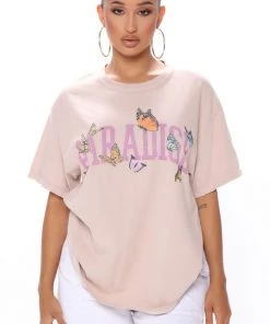 Fashion Nova Floating In Paradise Top - Beige