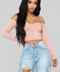 Fashion Nova Talk That Talk Off Shoulder Top - Mauve