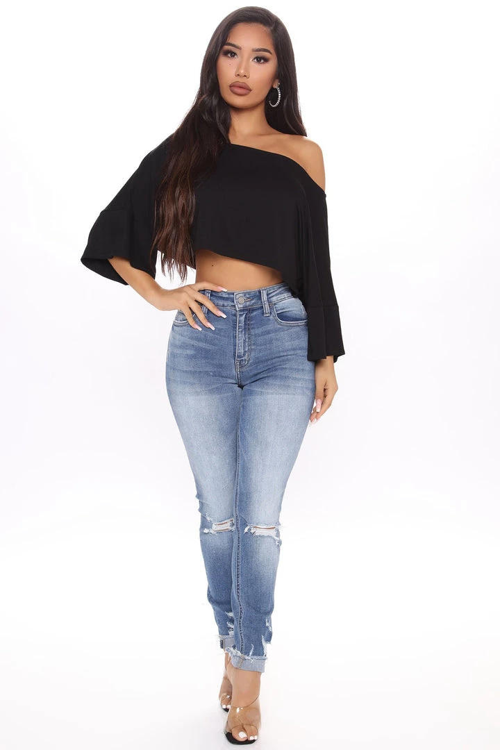 Fashion Nova Let's Get Physical Off Shoulder Top - Black Teddies & Babydolls 2 Fashion Nova Let's Get Physical Off Shoulder Top - Black Teddies & Babydolls