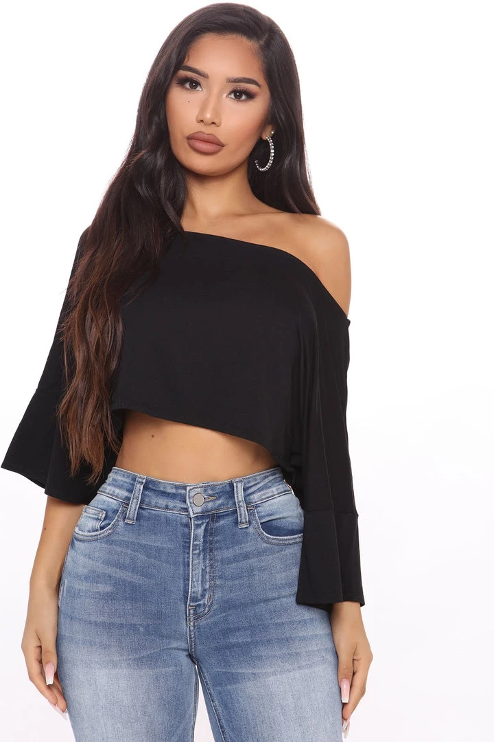 Fashion Nova Let's Get Physical Off Shoulder Top - Black Teddies & Babydolls 1 Fashion Nova Let's Get Physical Off Shoulder Top - Black Teddies & Babydolls
