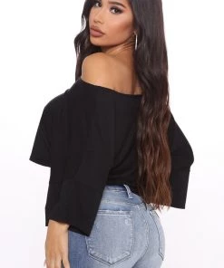 Fashion Nova Let's Get Physical Off Shoulder Top - Black Teddies & Babydolls 8 Fashion Nova Let's Get Physical Off Shoulder Top - Black Teddies & Babydolls