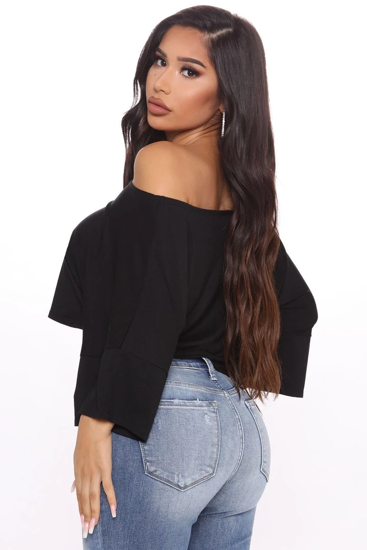Fashion Nova Let's Get Physical Off Shoulder Top - Black Teddies & Babydolls 3 Fashion Nova Let's Get Physical Off Shoulder Top - Black Teddies & Babydolls