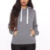 Fashion Nova Relaxed Vibe Solid Hoodie - Heather Grey Influencer Looks