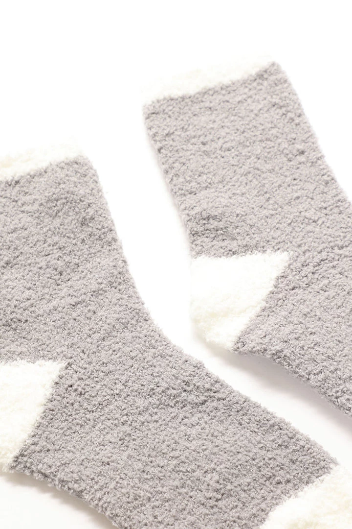 Fashion Nova Cozy Up Crew Socks - Grey Teddies & Babydolls 2 Fashion Nova Cozy Up Crew Socks - Grey Teddies & Babydolls