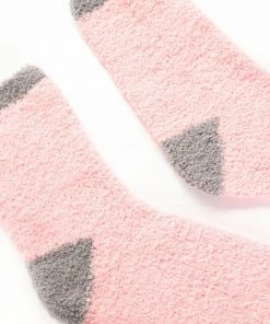 Fashion Nova Cozy Up Crew Socks - Pink