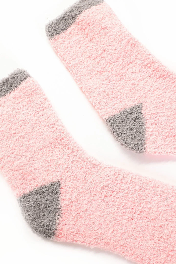 Fashion Nova Cozy Up Crew Socks - Pink 2 Fashion Nova Cozy Up Crew Socks - Pink