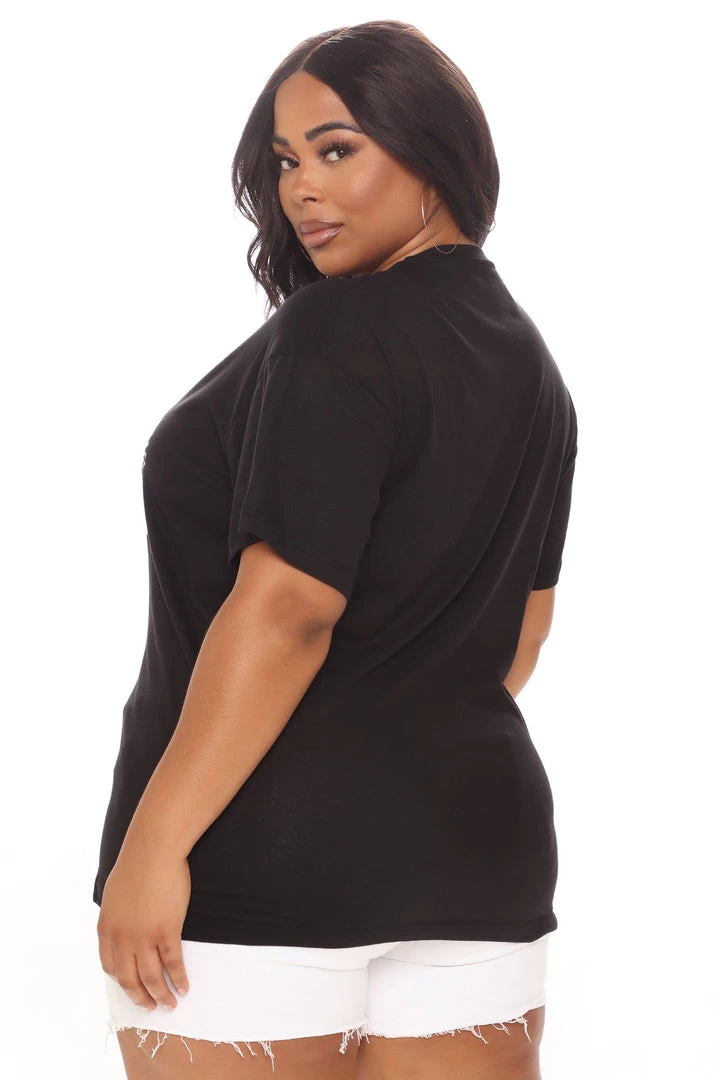 Fashion Nova Remaining Anti Social Butterfly Top - Black