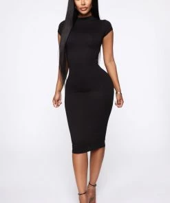 Fashion Nova Influencer Looks Jojo Dress - Black
