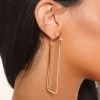 Fashion Nova Teddies & Babydolls Night Out Ready Hoop Earrings - Gold