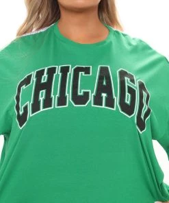 FashionNob Chicago Tunic Top - Kelly Green Teddies & Babydolls