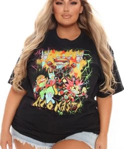 FashionNob Anime Mash Up Rico Nasty Top - Black New Today