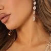 Fashion Nova Time To Shine Earrings - Clear/Gold Teddies & Babydolls