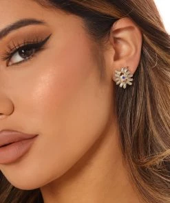 Fashion Nova Keep An Eye Out Stud Earring - Gold/combo