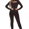 FashionNob Teddies & Babydolls Caught In The Moment Top - Black