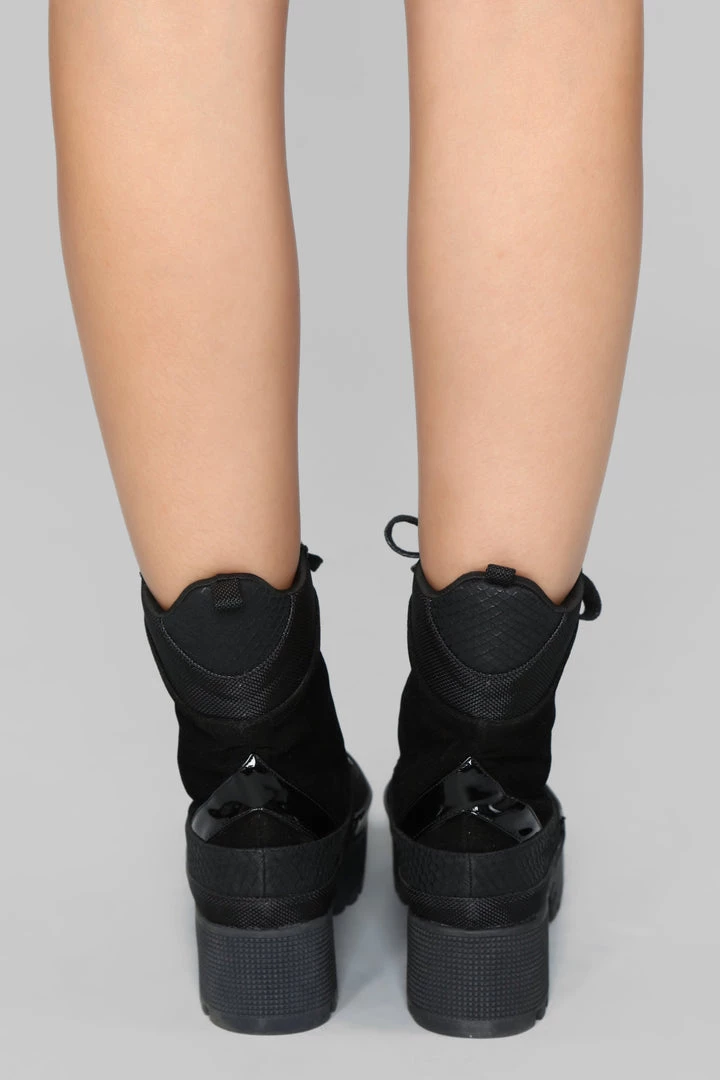 Fashion Nova Best Sellers On What Grounds Platform Bootie - Black 7 Fashion Nova Best Sellers On What Grounds Platform Bootie - Black