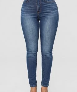 Fashion Nova New Today Jessica Skinny Jeans - Dark Denim