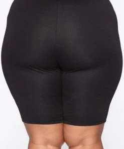 Mysite Bondoc Biker Short Set - Black New Today