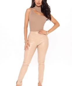 Fashion Nova Influencer Looks Valerie Sweater Crop Top - Taupe