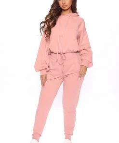 Fashion Nova Latest And Greatest French Terry Jogger - Mauve