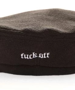 Fashion Nova New Today Will You Fuck Off Beret Hat - Black