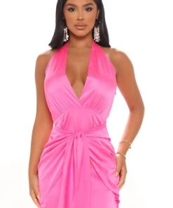 Fashion Nova Liliana Halter Mini Dress - Hot Pink 13 Fashion Nova Liliana Halter Mini Dress - Hot Pink