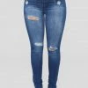 Fashion Nova Hannah High Rise Jeans - Dark Denim Best Sellers