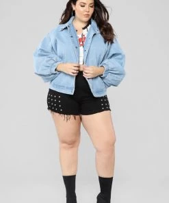Fashion Nob Trixie Girl Denim Jacket - Medium Wash Influencer Looks 15 Fashion Nob Trixie Girl Denim Jacket - Medium Wash Influencer Looks