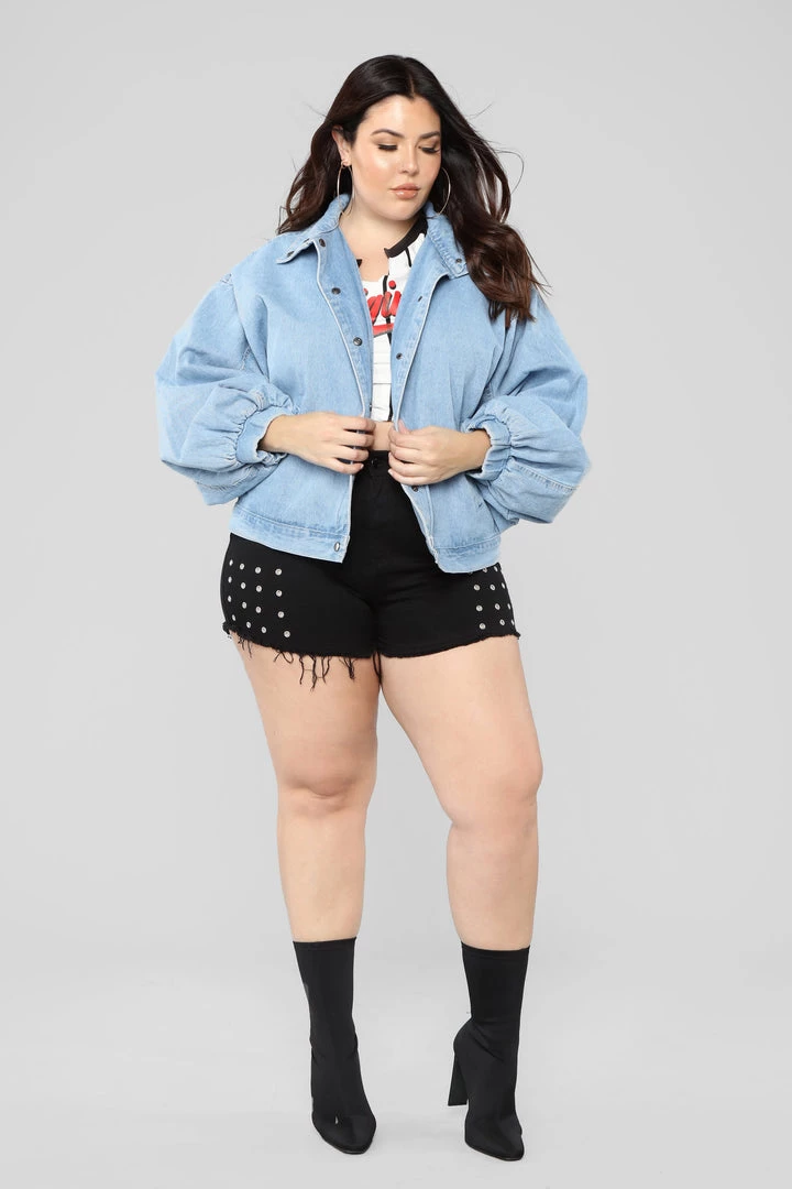 Fashion Nob Trixie Girl Denim Jacket - Medium Wash Influencer Looks 7 Fashion Nob Trixie Girl Denim Jacket - Medium Wash Influencer Looks