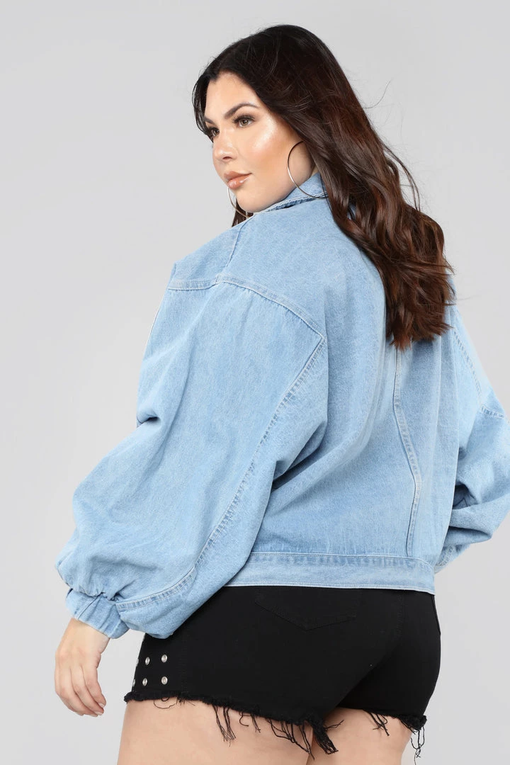 Fashion Nob Trixie Girl Denim Jacket - Medium Wash Influencer Looks 8 Fashion Nob Trixie Girl Denim Jacket - Medium Wash Influencer Looks