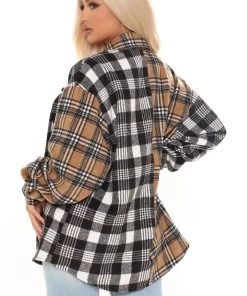 Fashion Nob Rain Song Shacket - Taupe/combo Teddies & Babydolls 10 Fashion Nob Rain Song Shacket - Taupe/combo Teddies & Babydolls