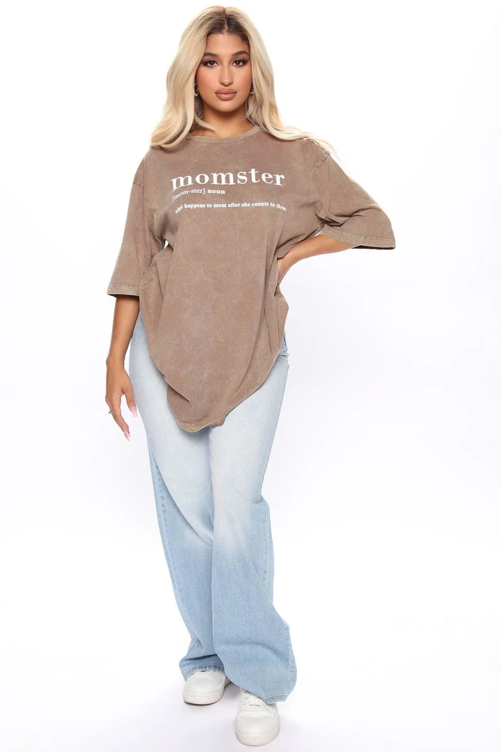 Fashion Nova Teddies & Babydolls Define Momster Tunic Top - Brown 2 Fashion Nova Teddies & Babydolls Define Momster Tunic Top - Brown