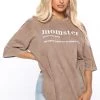Fashion Nova Teddies & Babydolls Define Momster Tunic Top - Brown