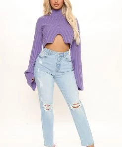 Fashion Nova The Vibe High Rise Mom Jeans - Light Blue Wash