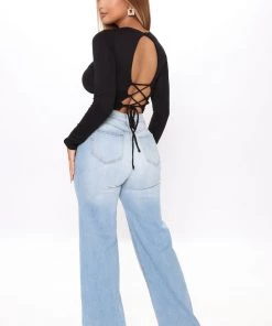 Fashion Nova Sunsets On Venice Backless Long Sleeve Top - Black 11 Fashion Nova Sunsets On Venice Backless Long Sleeve Top - Black