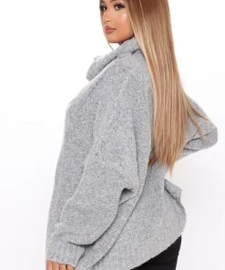 Fashion Nova Waiting For You Sweater - Grey 5 Fashion Nova Waiting For You Sweater - Grey
