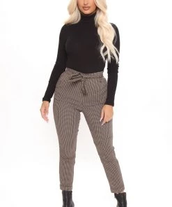 Fashion Nova Tess Turtleneck Bodysuit - Black