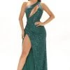 Fashion Nob Dressed To Impress Sequin Maxi Dress - Emerald DRESSES