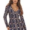 Mysite DRESSES Meet Me In Paris Sequin Mini Dress - Navy/combo
