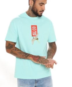 Mysite New Today Loyalty Short Sleeve Tee - Mint 19 Mysite New Today Loyalty Short Sleeve Tee - Mint